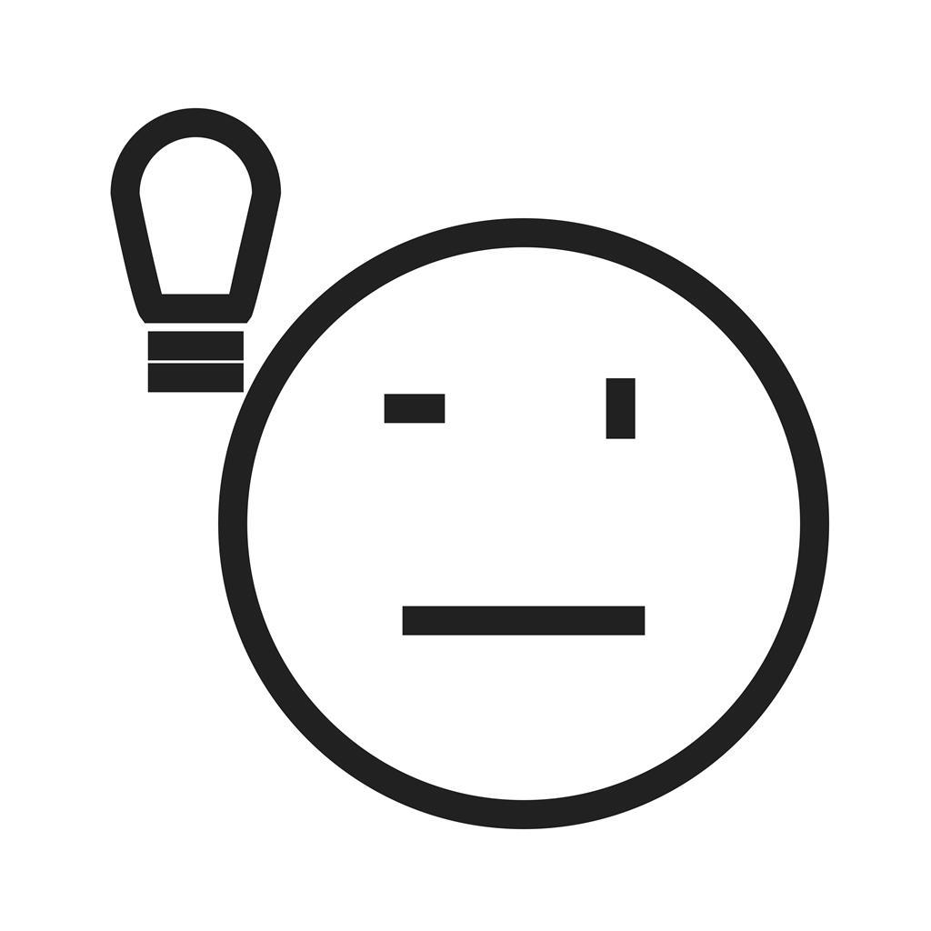 Lightbulb Line Icon - IconBunny