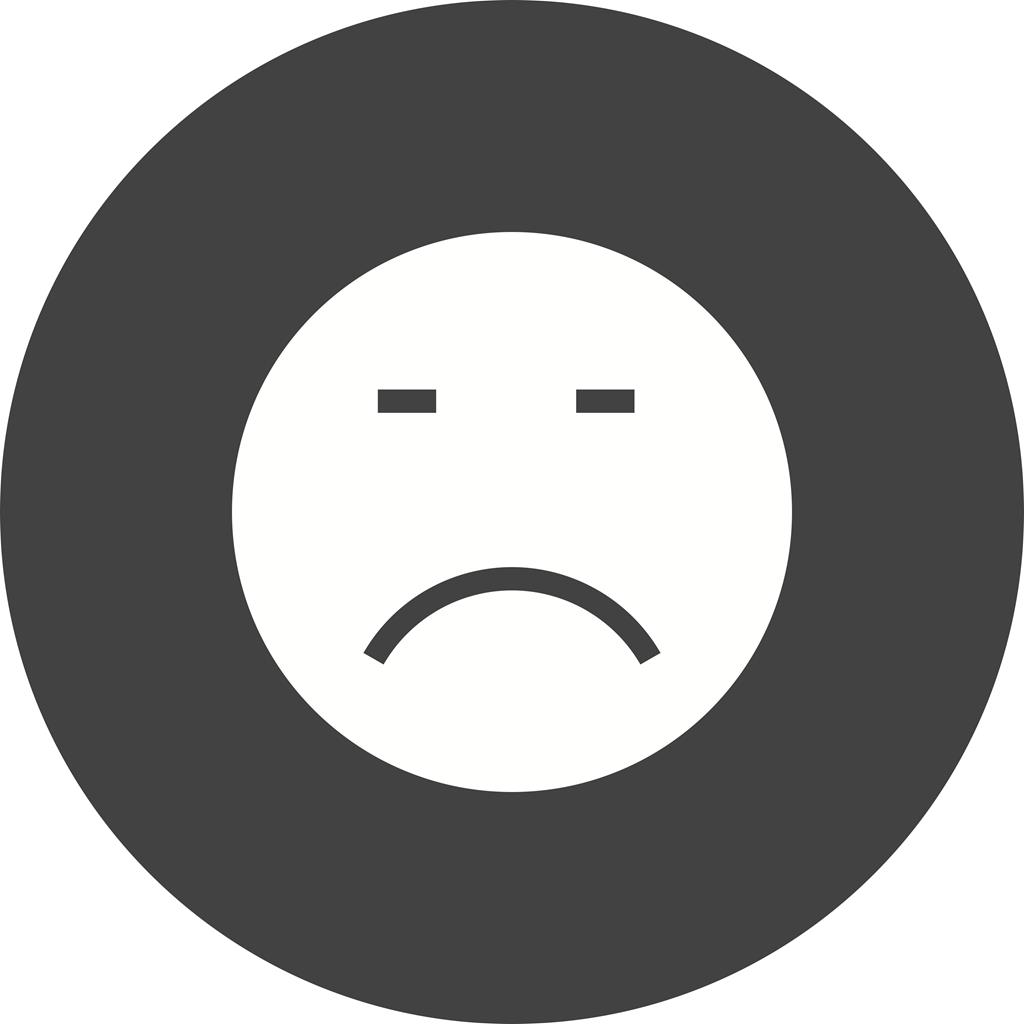 Loser Flat Round Icon - IconBunny