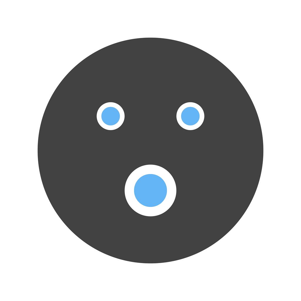 Flashed Blue Black Icon - IconBunny
