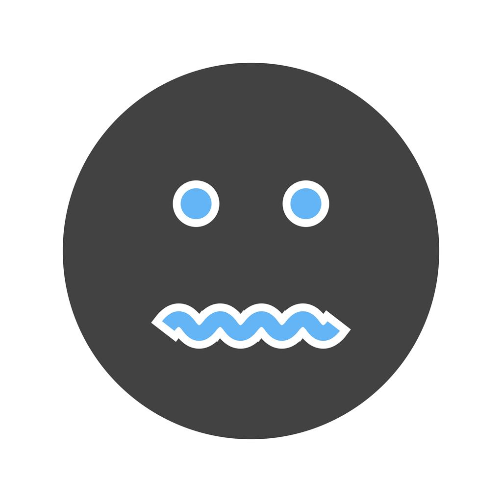 Annulled Blue Black Icon - IconBunny