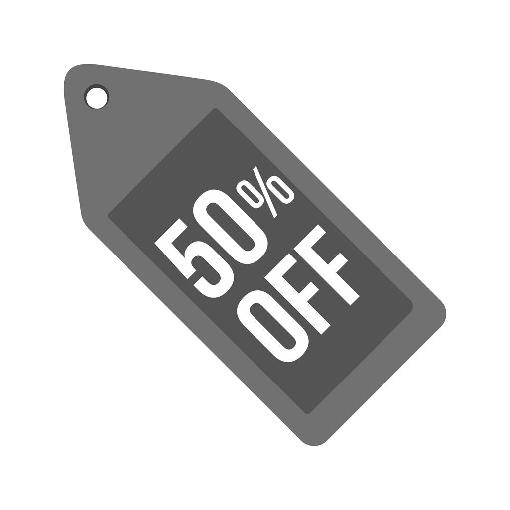 50% off Greyscale Icon - IconBunny