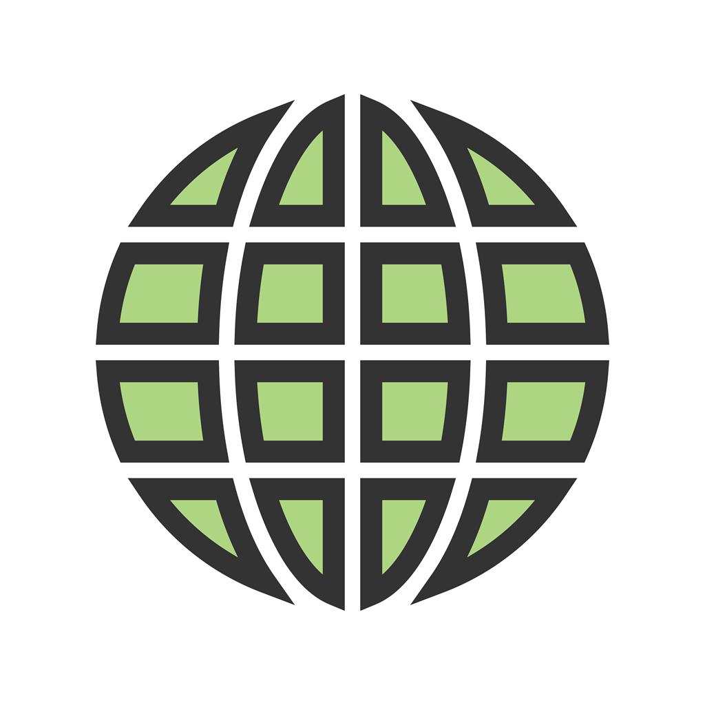 Globe Line Filled Icon - IconBunny