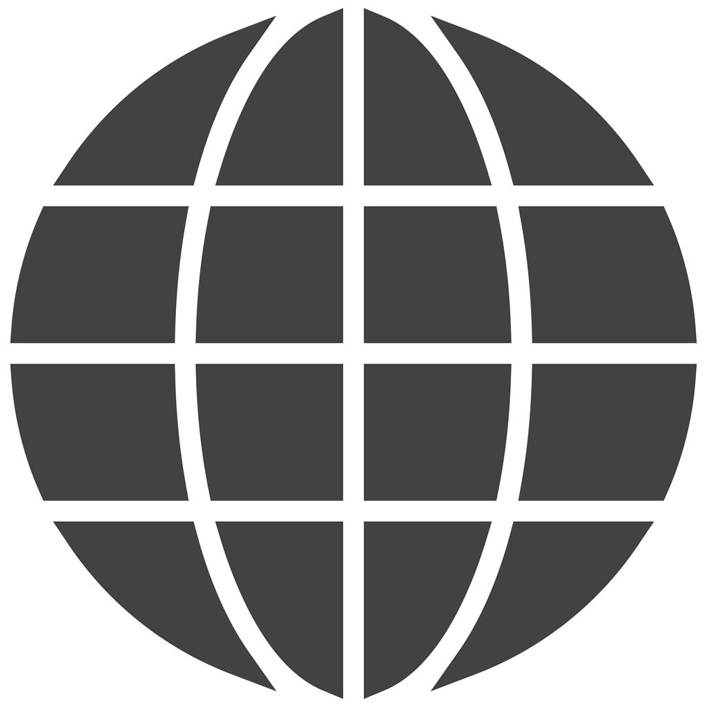 Globe Glyph Icon - IconBunny