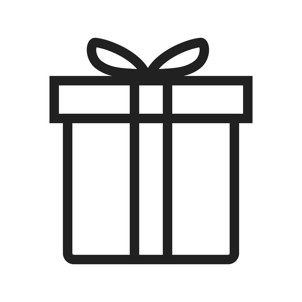 Gift box Line Icon - IconBunny