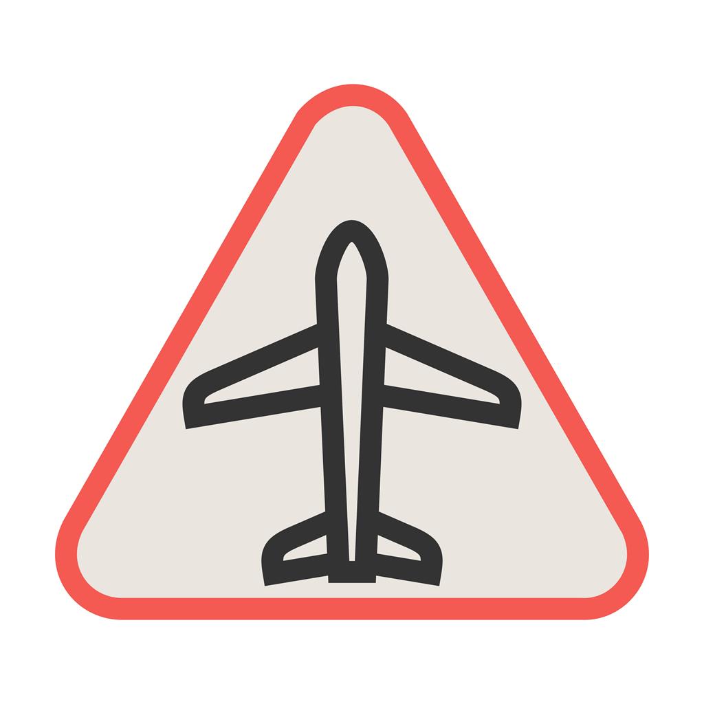 Airport sign Line Filled Icon - IconBunny