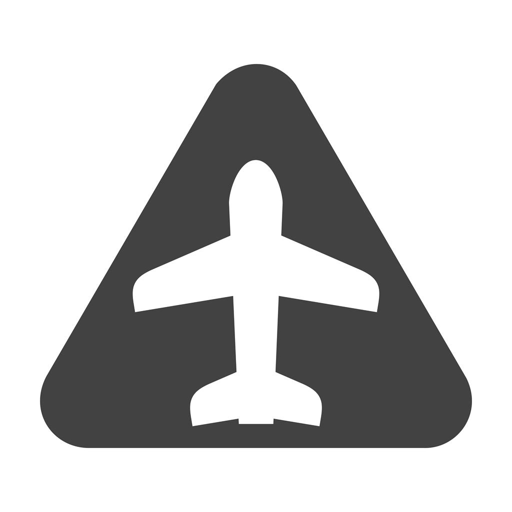 Airport sign Glyph Icon - IconBunny