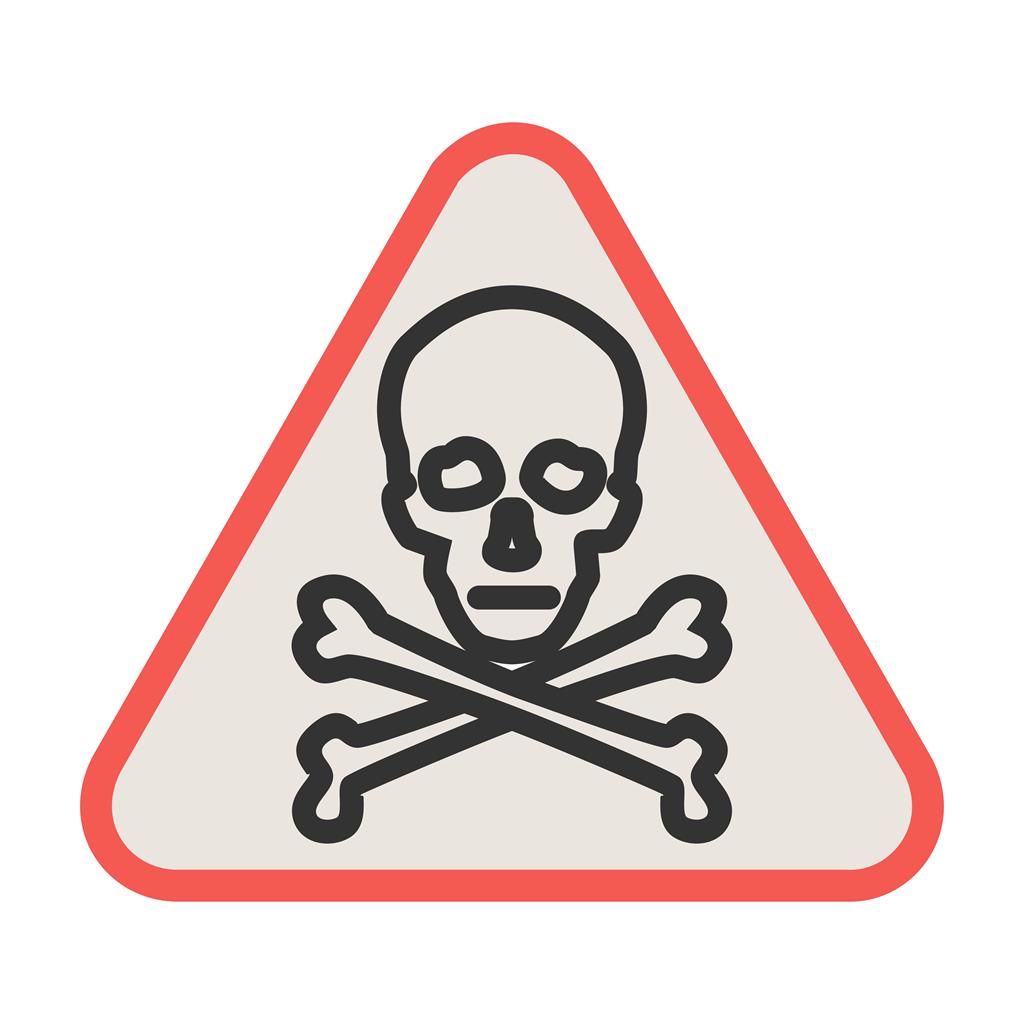 Danger Line Filled Icon - IconBunny