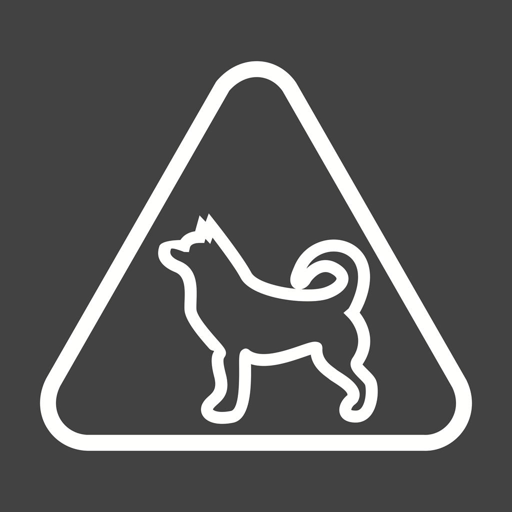 Animal sign II Line Inverted Icon - IconBunny