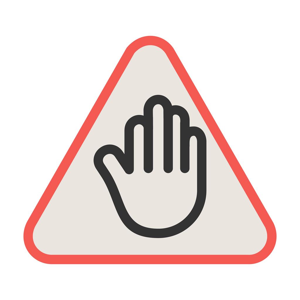 Stop sign Line Filled Icon - IconBunny