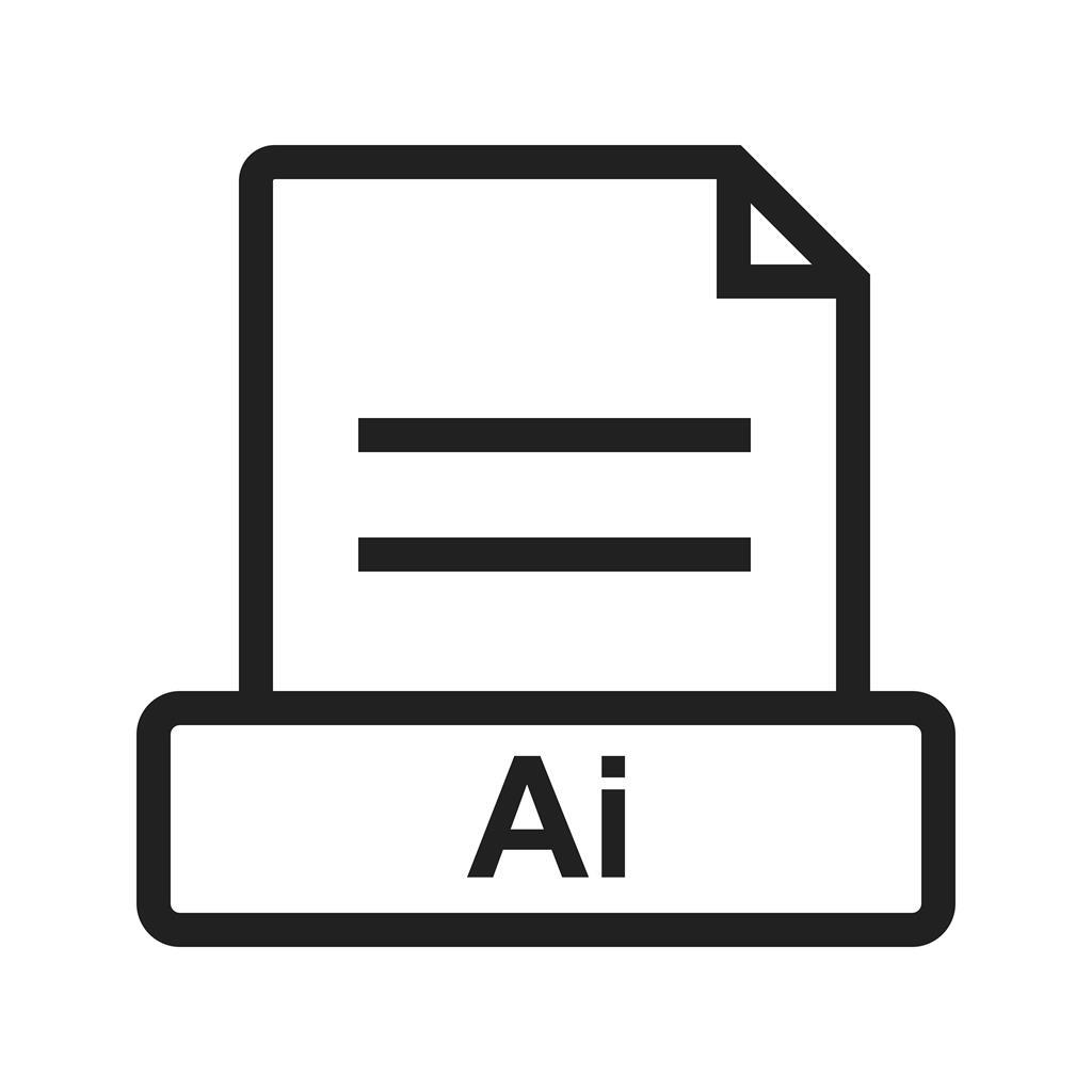 AI Line Icon - IconBunny
