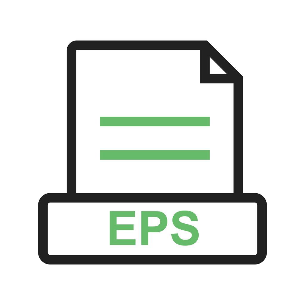 EPS Line Green Black Icon - IconBunny