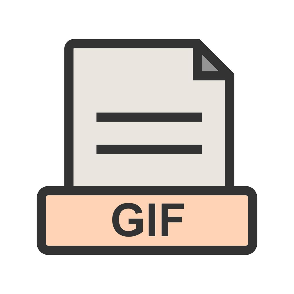 GIF Line Filled Icon - IconBunny