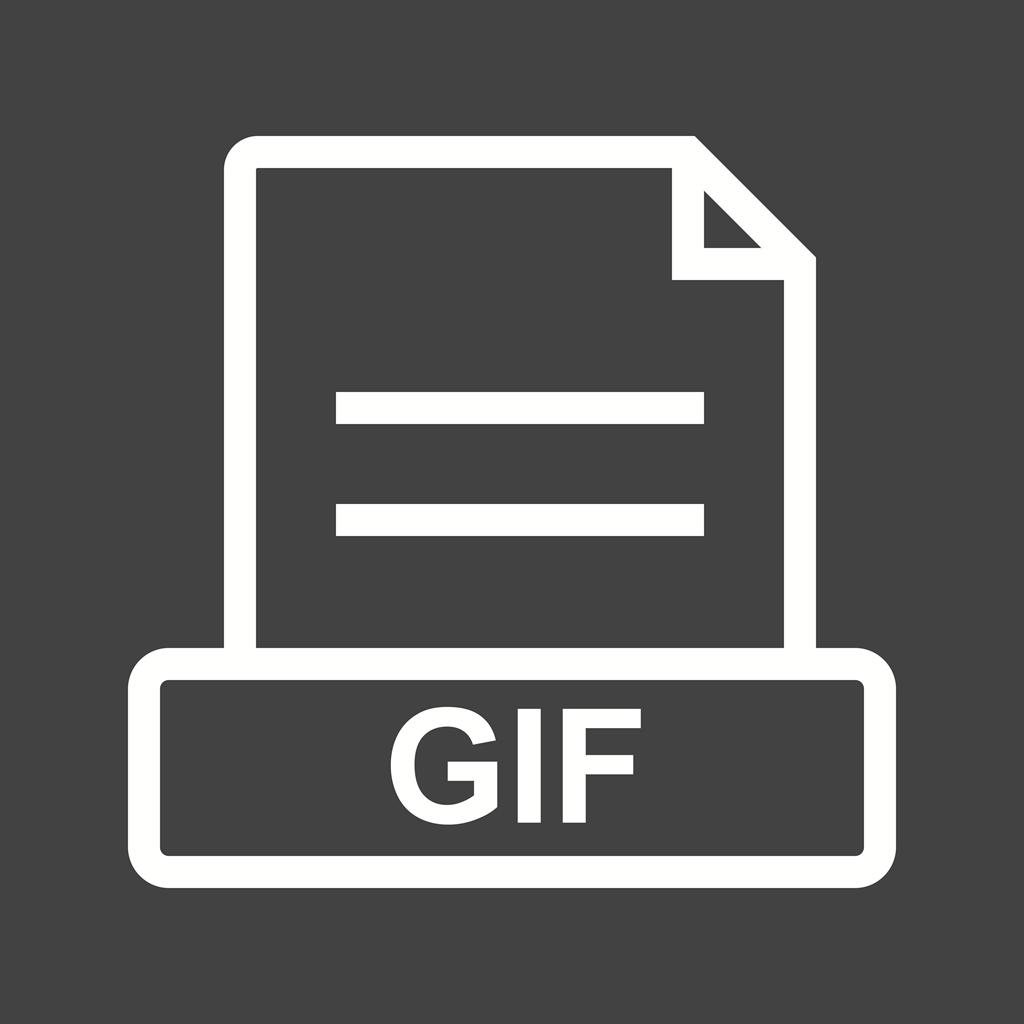 GIF Line Inverted Icon - IconBunny