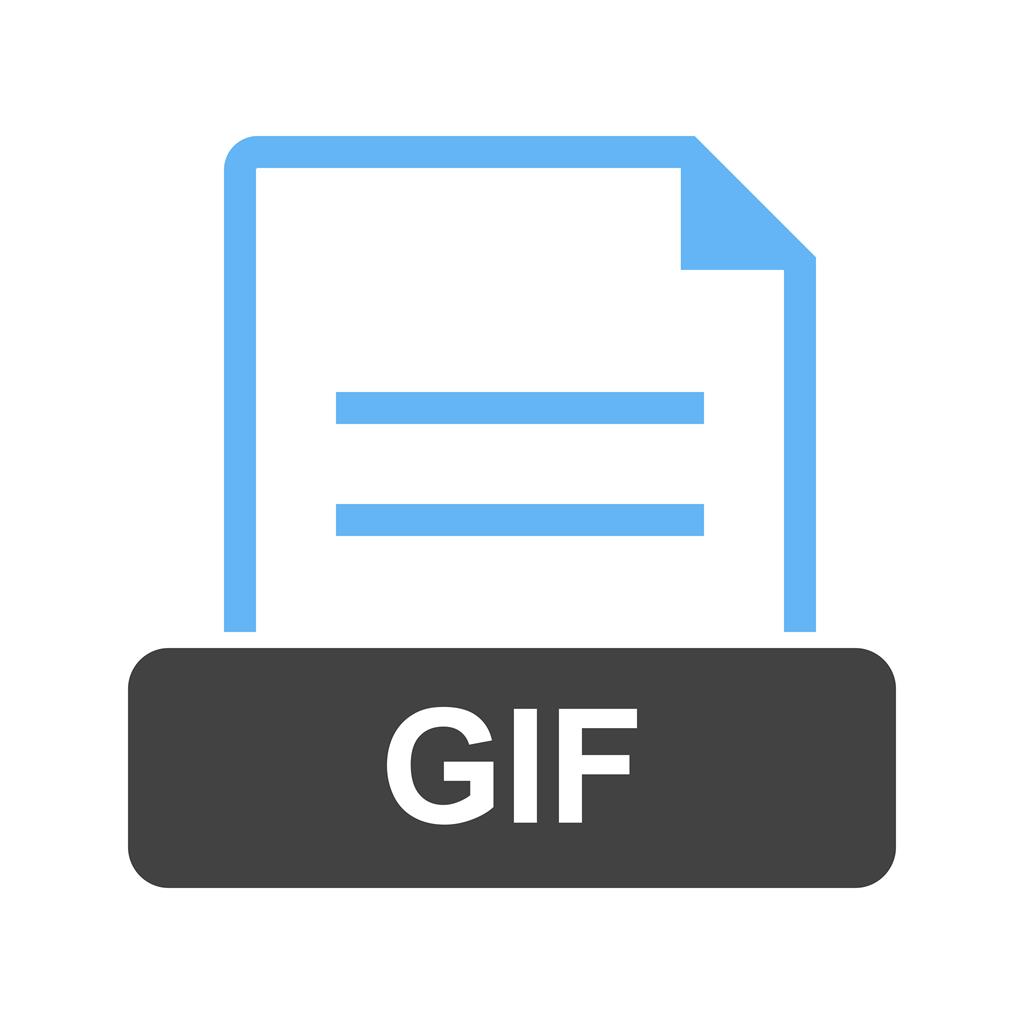 GIF Blue Black Icon - IconBunny