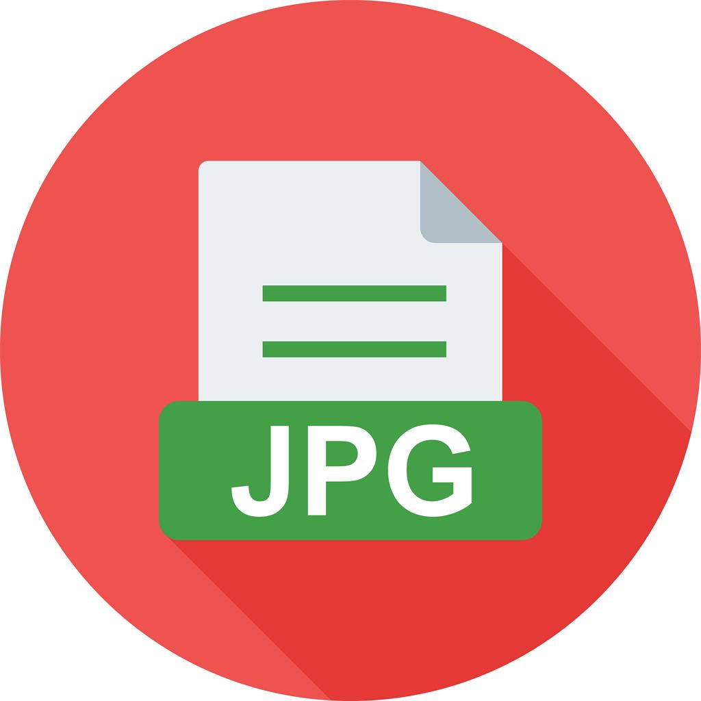 JPG Flat Shadowed Icon - IconBunny
