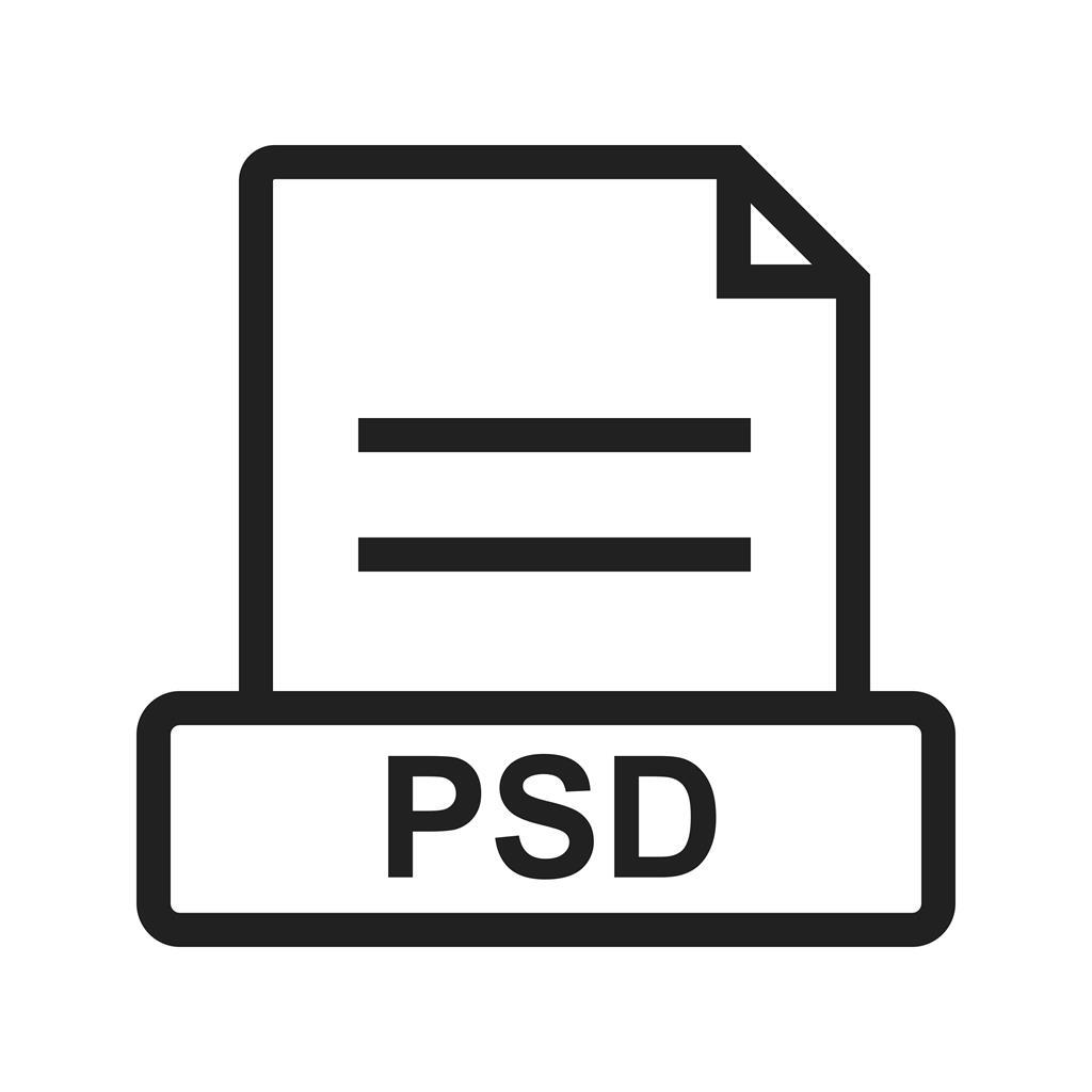 PSD Line Icon - IconBunny