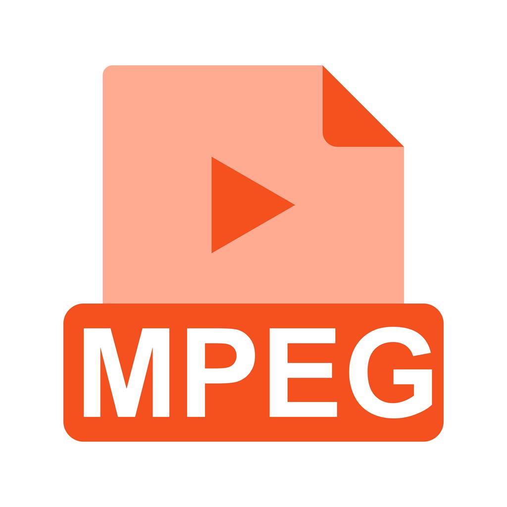 MPEG Flat Multicolor Icon - IconBunny