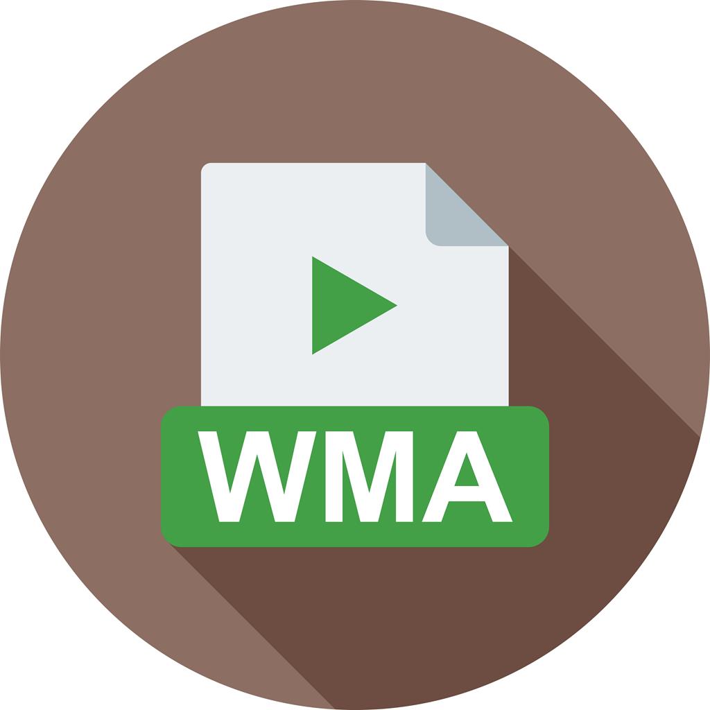 WMA Flat Shadowed Icon - IconBunny