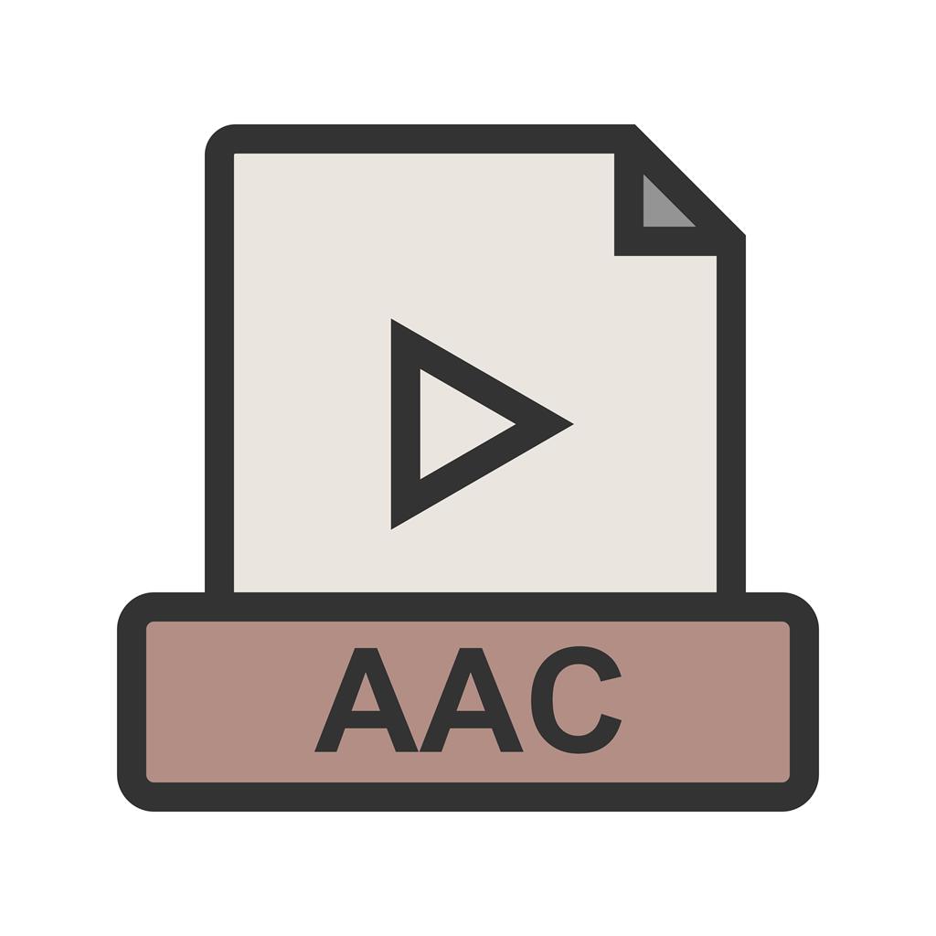 AAC Line Filled Icon - IconBunny