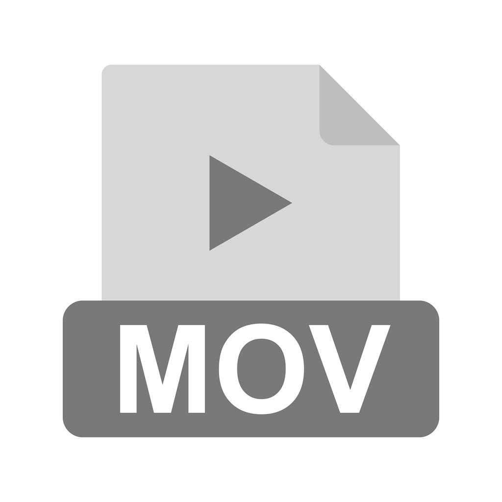MOV Greyscale Icon - IconBunny