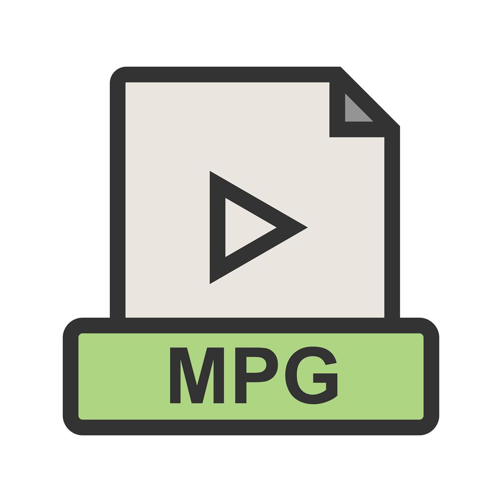 MPG Line Filled Icon - IconBunny