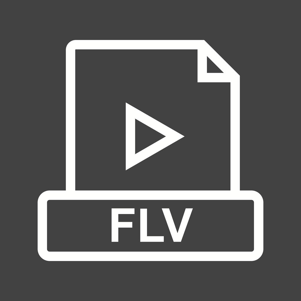 FLV Line Inverted Icon - IconBunny