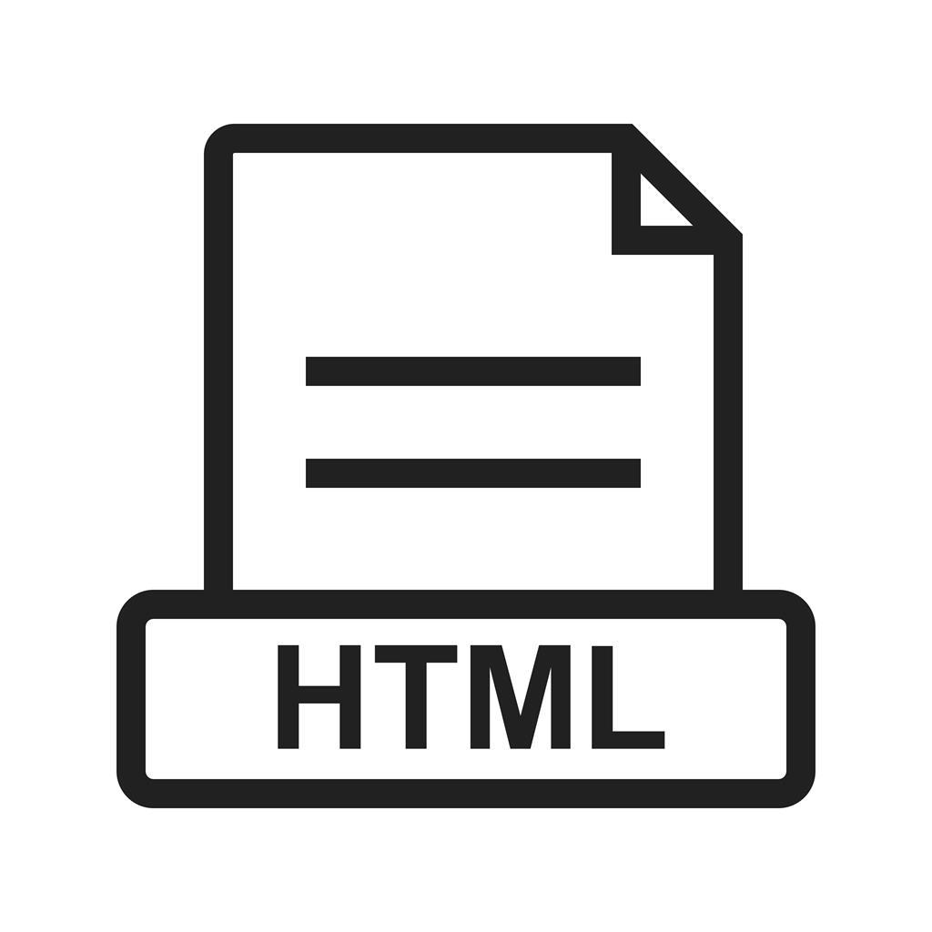 HTML Line Icon - IconBunny