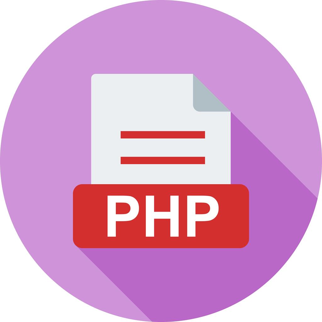 PHP Flat Shadowed Icon - IconBunny