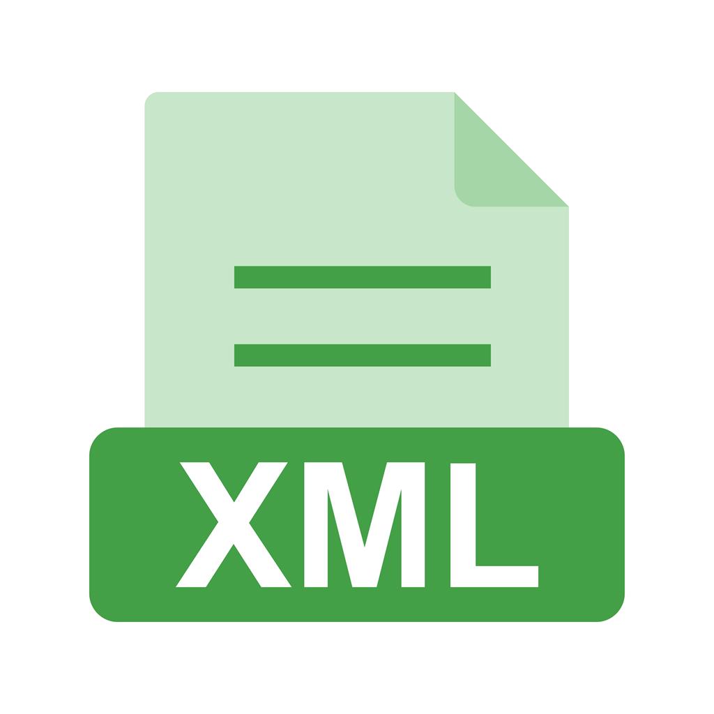XML Flat Multicolor Icon - IconBunny