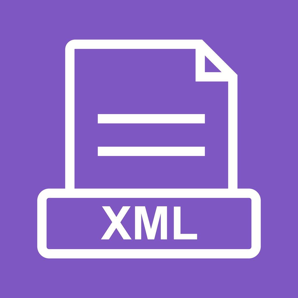XML Line Multicolor B/G Icon - IconBunny