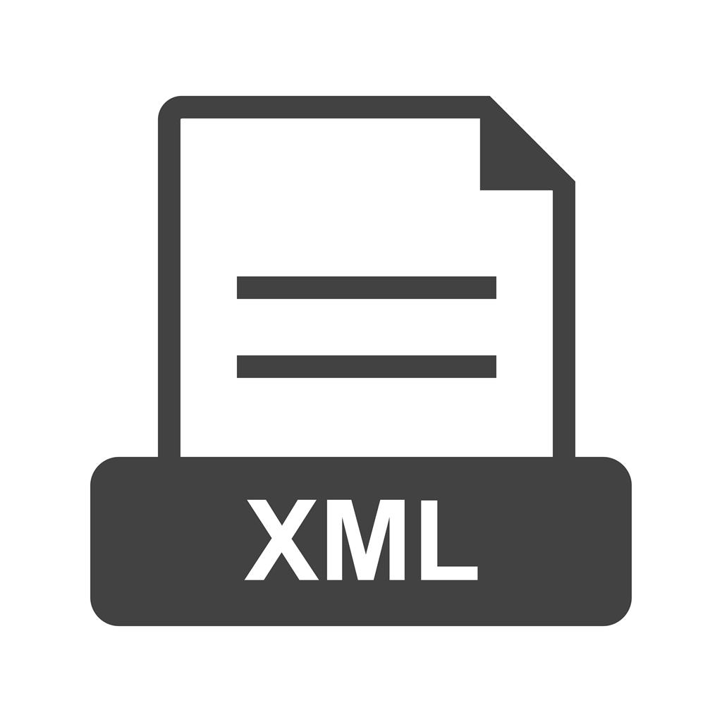 XML Glyph Icon - IconBunny