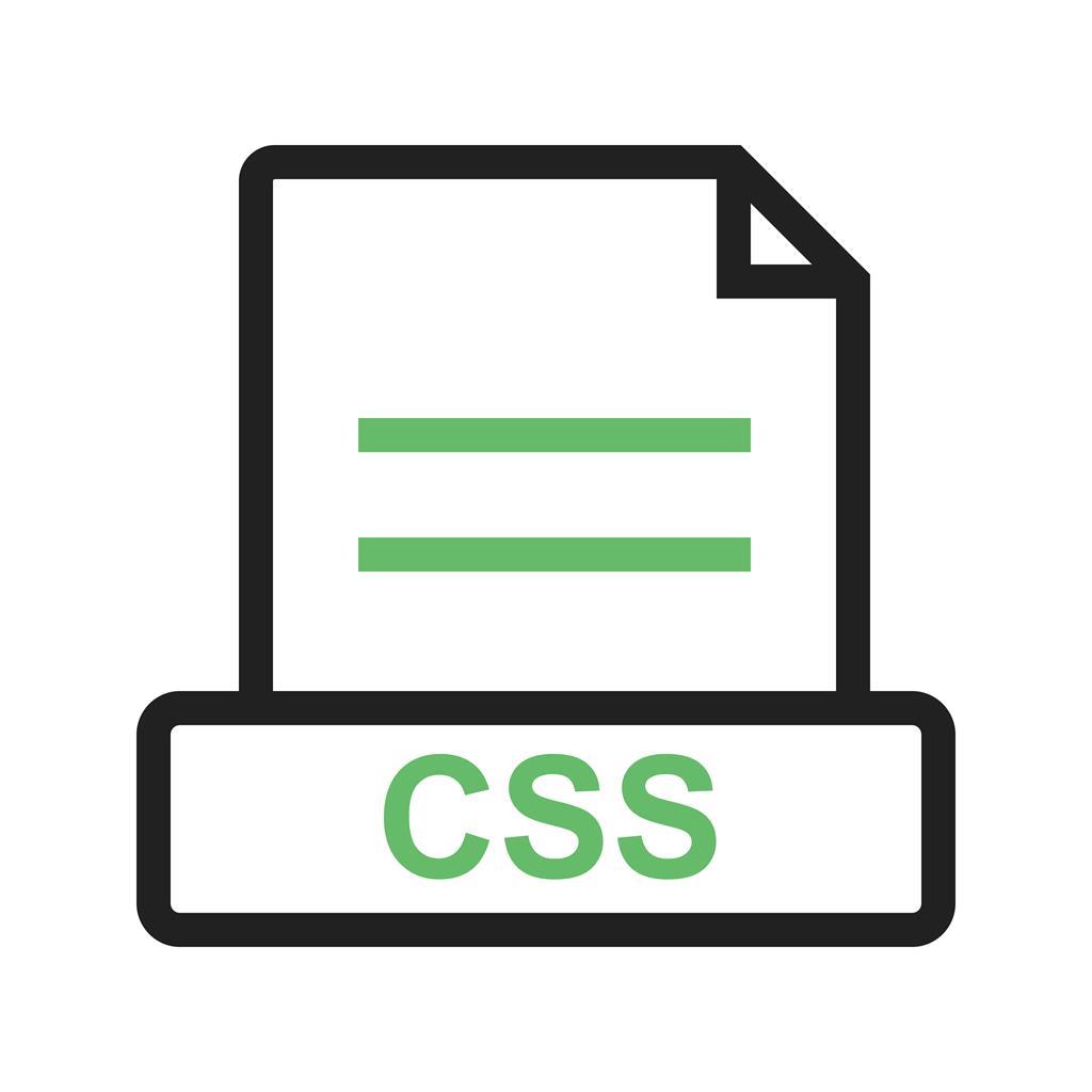 CSS Line Green Black Icon - IconBunny