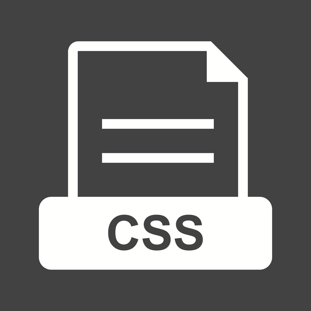 CSS Glyph Inverted Icon - IconBunny