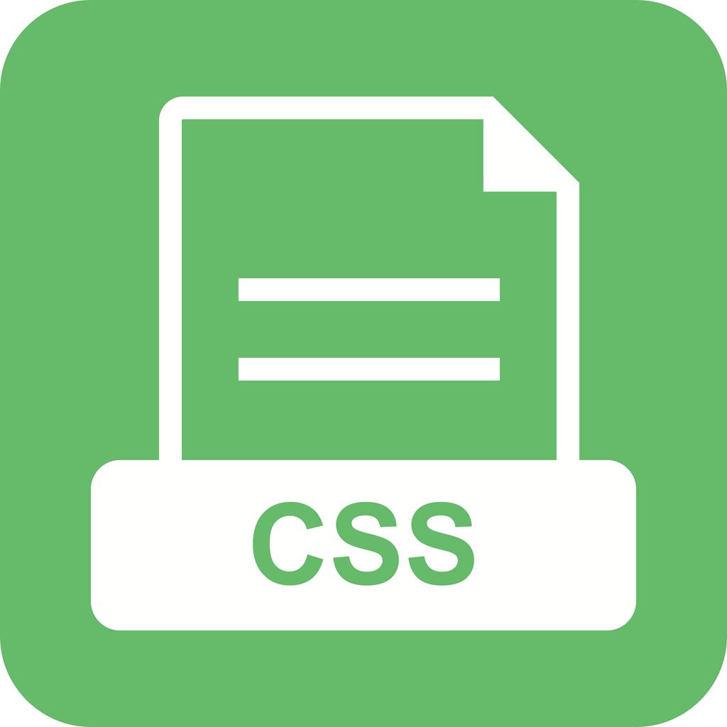 CSS Flat Round Corner Icon - IconBunny