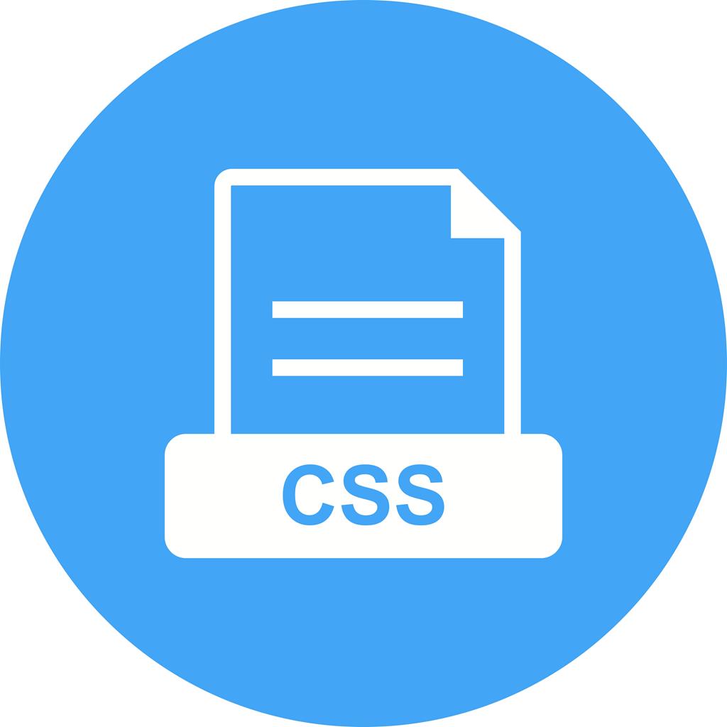 CSS Flat Round Icon - IconBunny