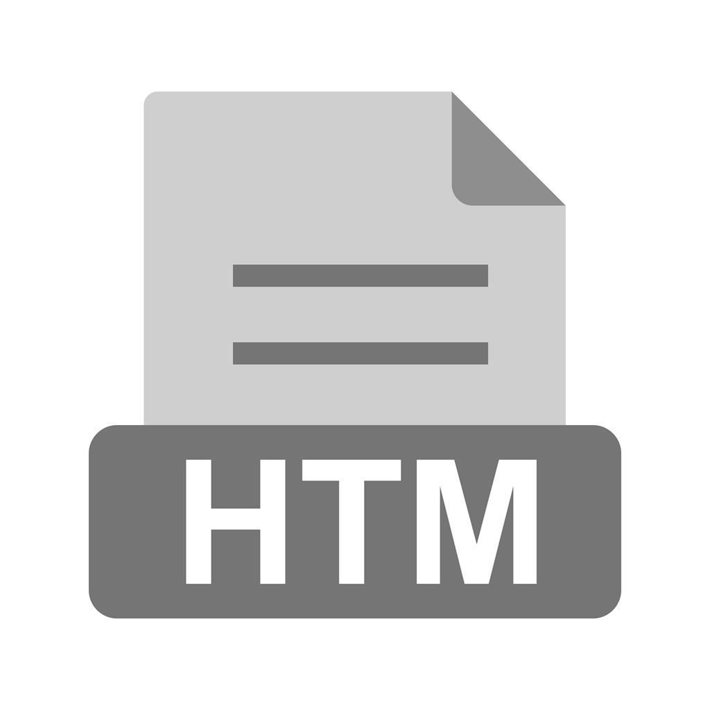 HTM Greyscale Icon - IconBunny