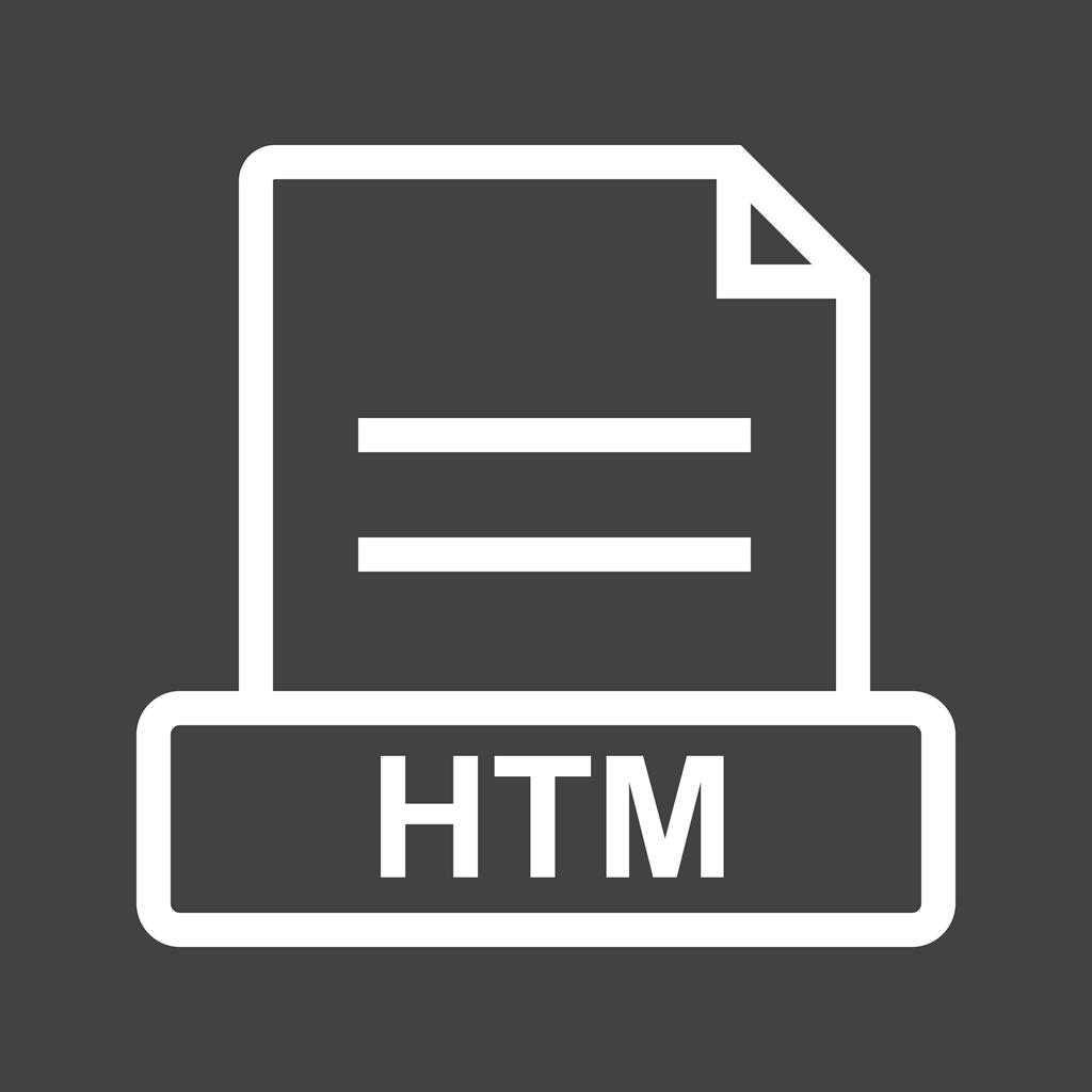 HTM Line Inverted Icon - IconBunny