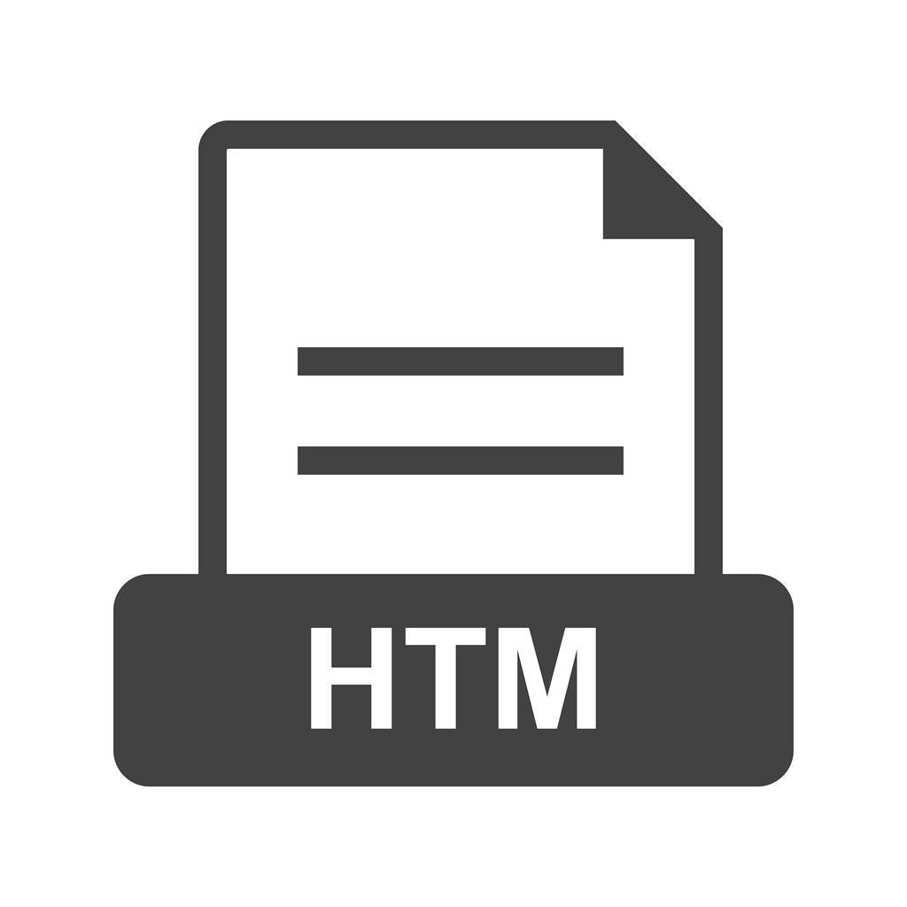 HTM Glyph Icon - IconBunny