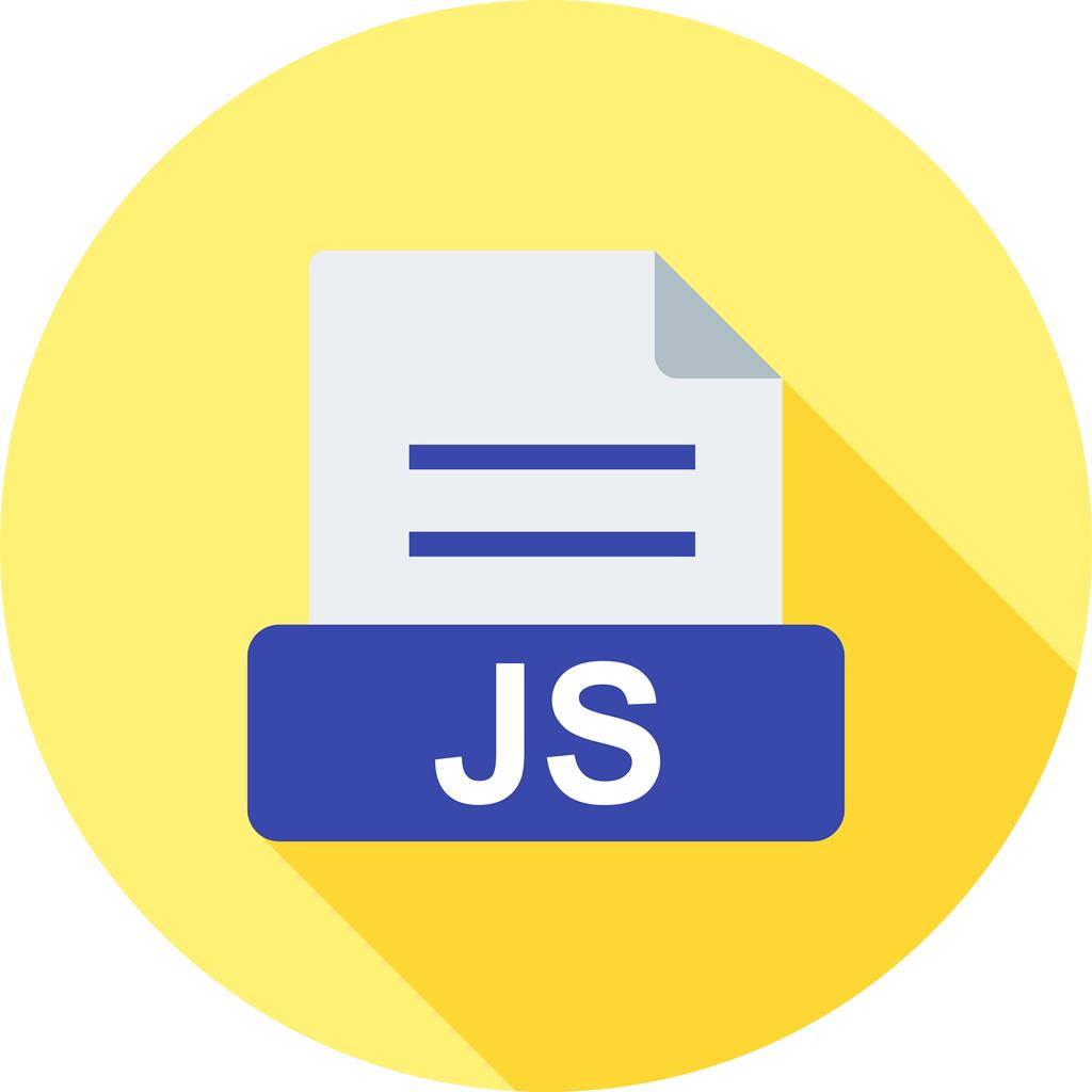 JS Flat Shadowed Icon - IconBunny