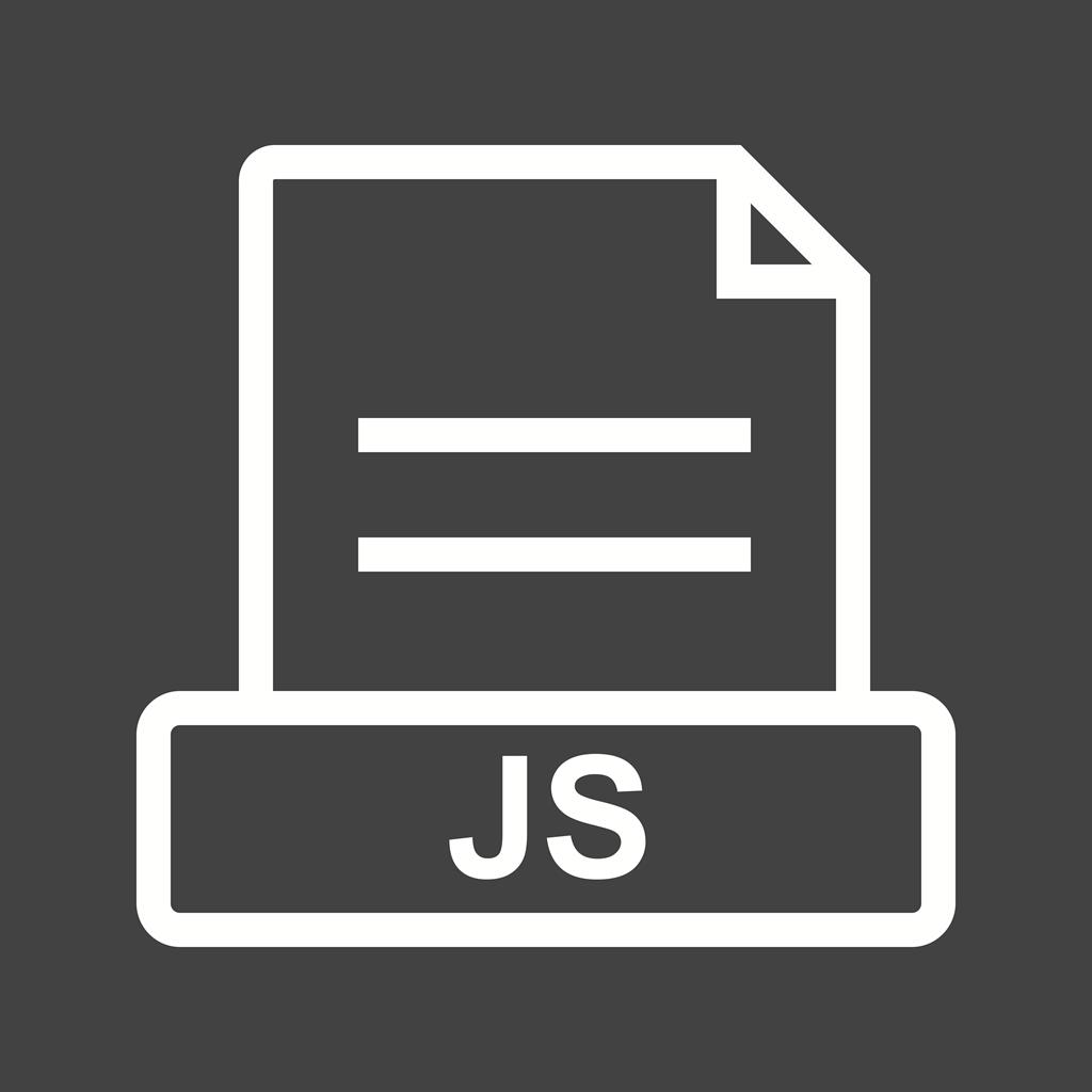 JS Line Inverted Icon - IconBunny