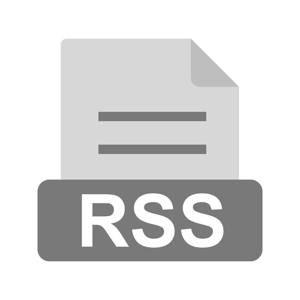 RSS Greyscale Icon - IconBunny