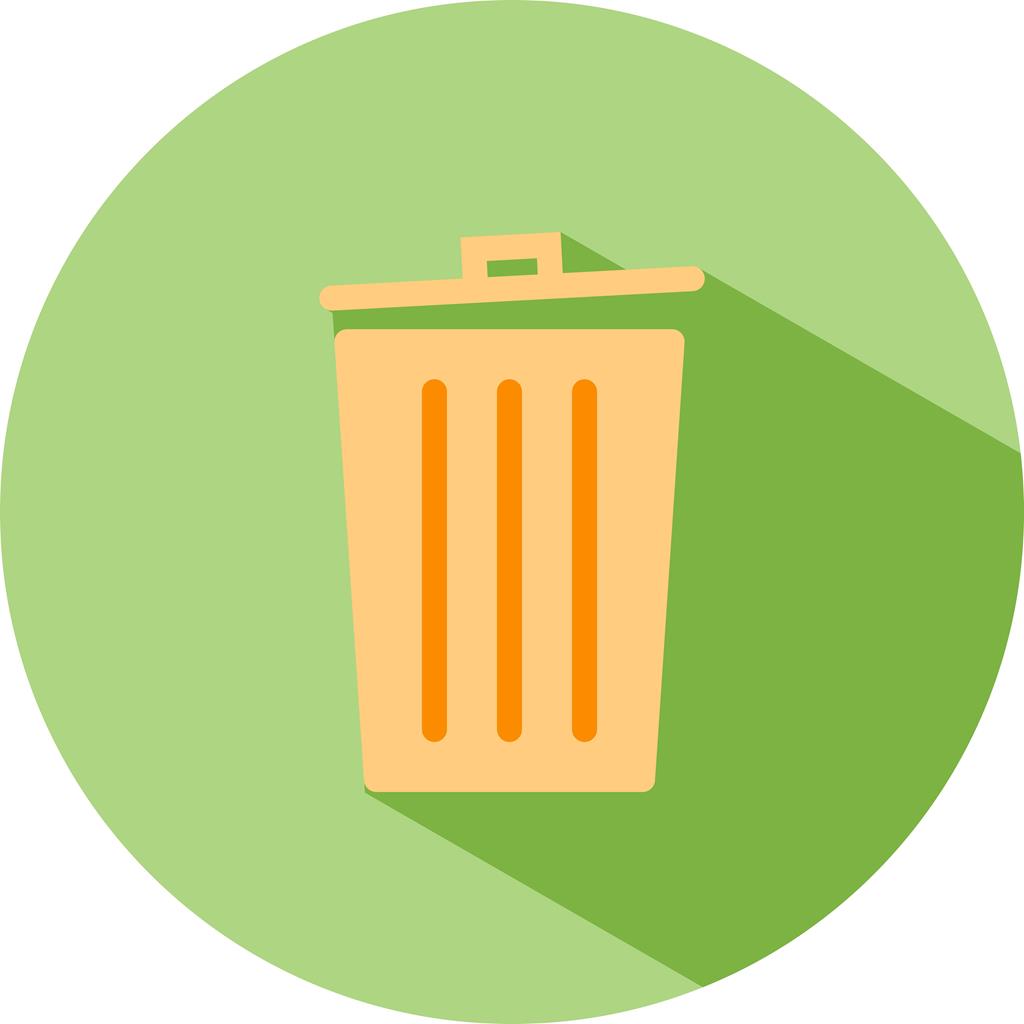 Recycle bin Flat Shadowed Icon - IconBunny
