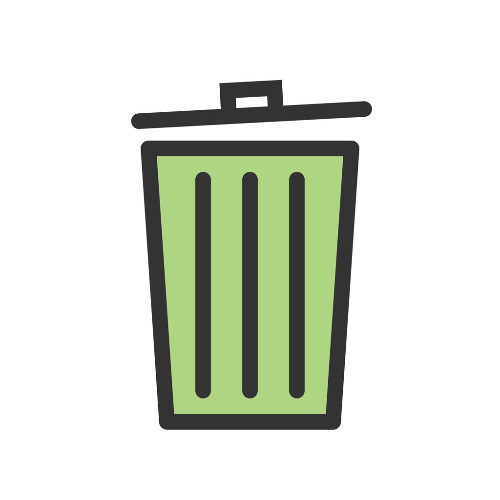 Recycle bin Line Filled Icon - IconBunny