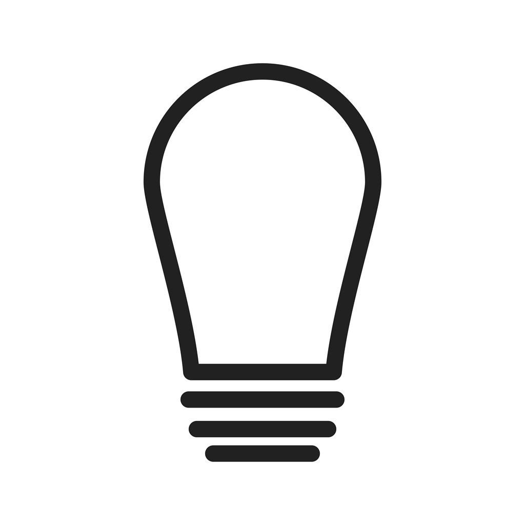 Electric Bulb Line Icon - IconBunny