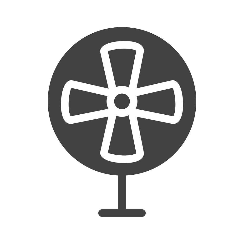 Electric Fan Glyph Icon - IconBunny