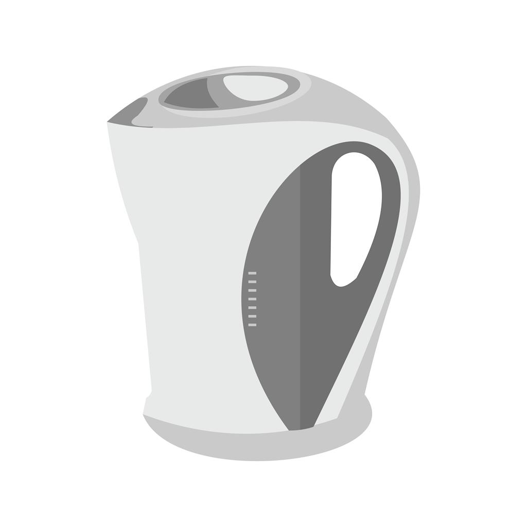 Electric Kettle Greyscale Icon - IconBunny