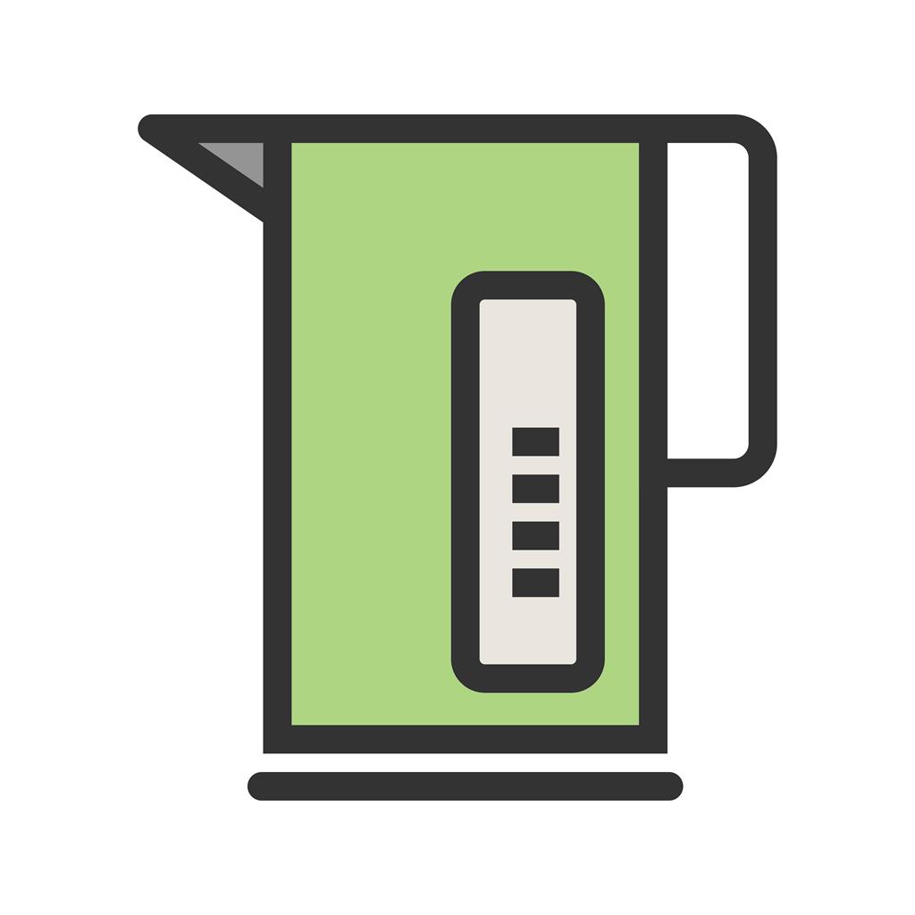 Electric Kettle Line Filled Icon - IconBunny