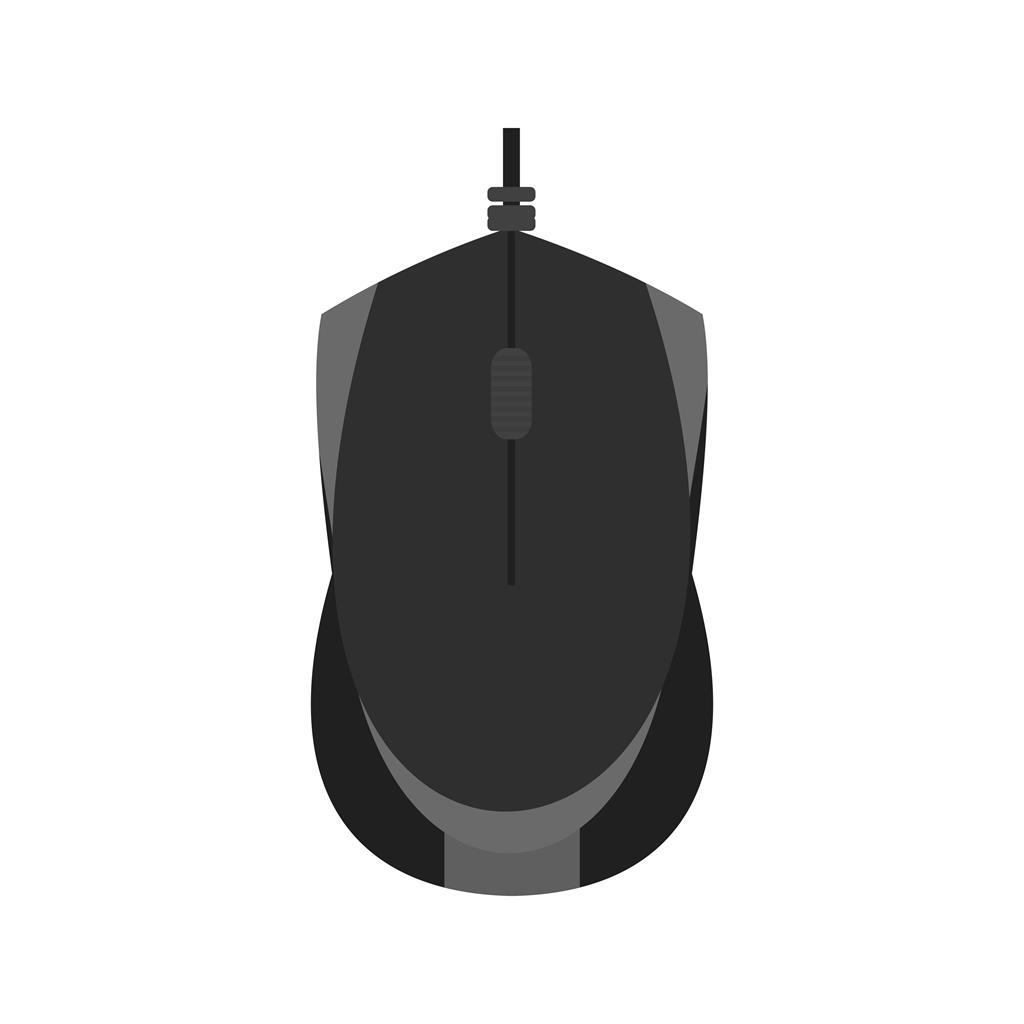 Electric Mouse Greyscale Icon - IconBunny