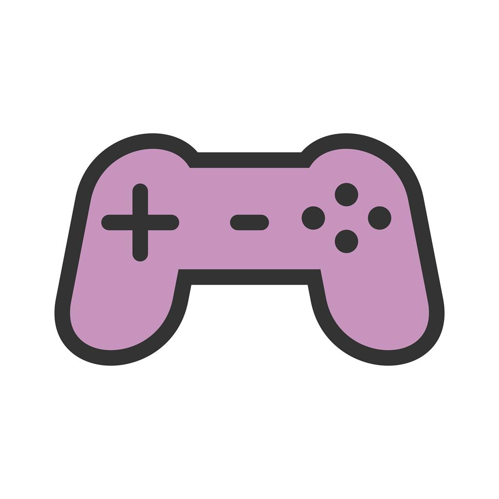 Gaming Console Line Filled Icon - IconBunny
