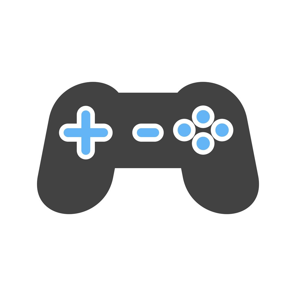 Gaming Console Blue Black Icon - IconBunny